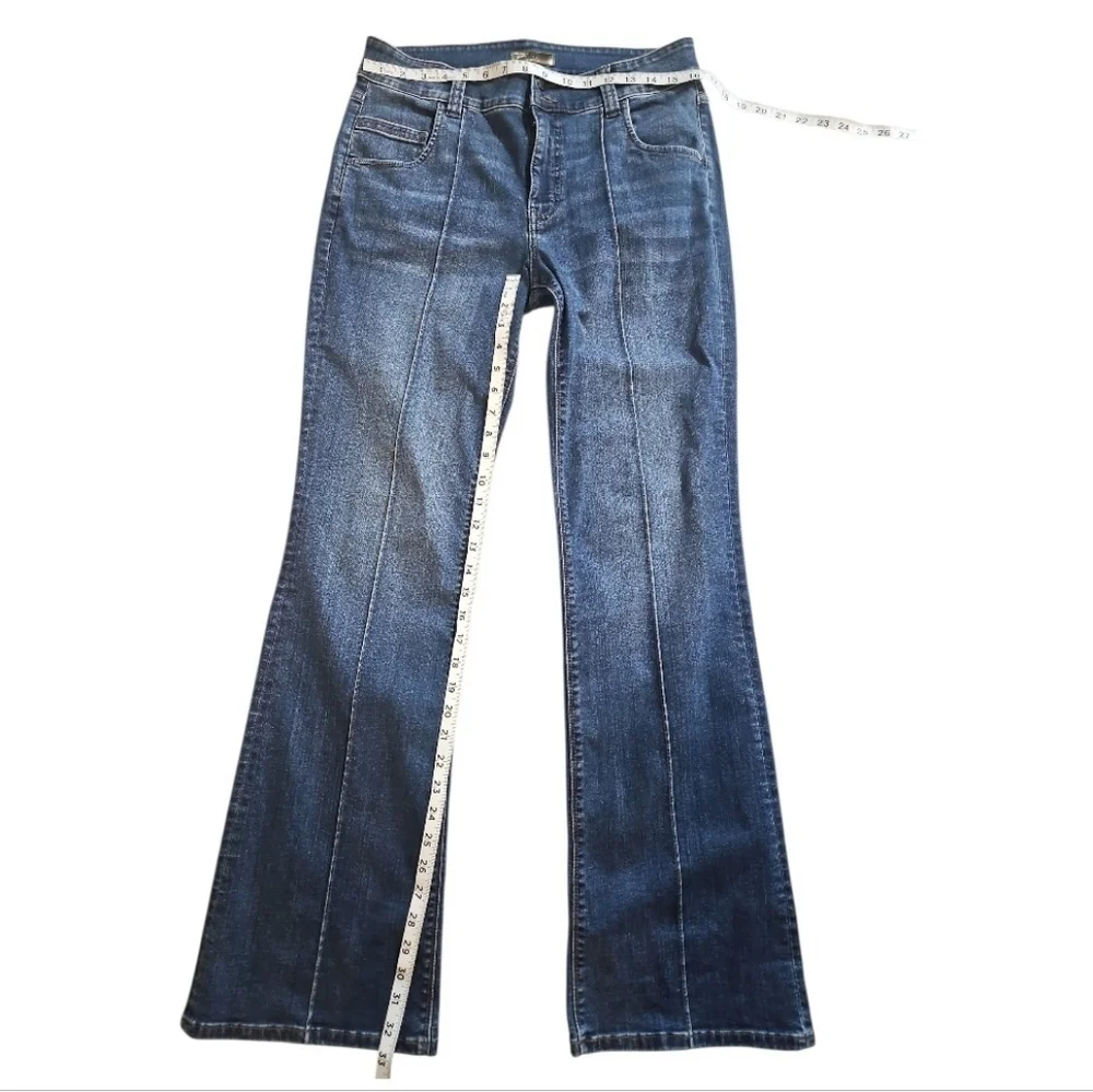 Kut From The Kloth Natalie High Rise Bootcut Jeans Size 12 Side Paneled Stretch - Picture 6 of 10